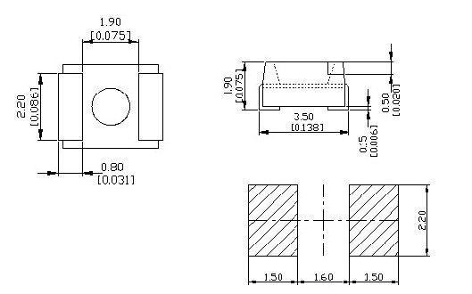 ͨ;���led 3528��ƬLED 3528�׹⺸��ͼ
